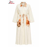 Robe Chemise Ivoire Reflets Artistiques