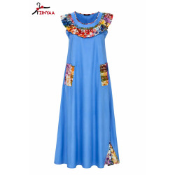 Robe Longue Azur Col...
