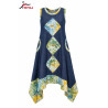 Robe Toile Jeans Artistique Batik