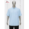 Chemise Premium Azinyaa “Bleu Brume Signature” – Élégance Subtile