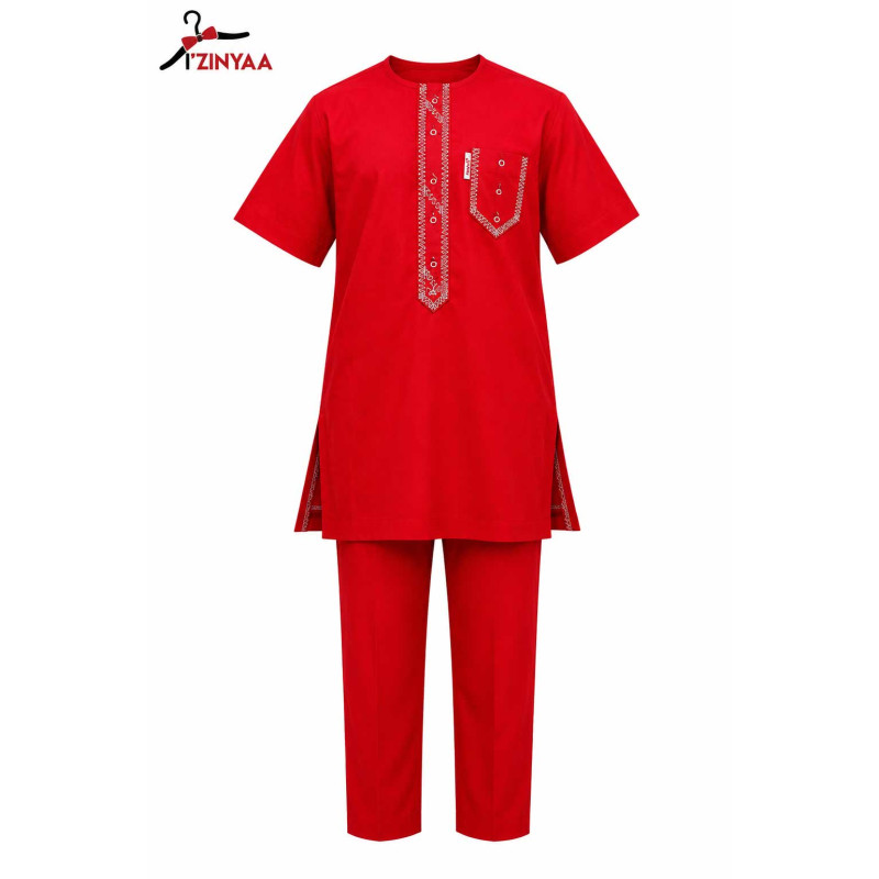 Ensemble Rouge Prestige Homme Moderne