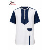 Chemise Blanche Rayures Bleues Élégantes