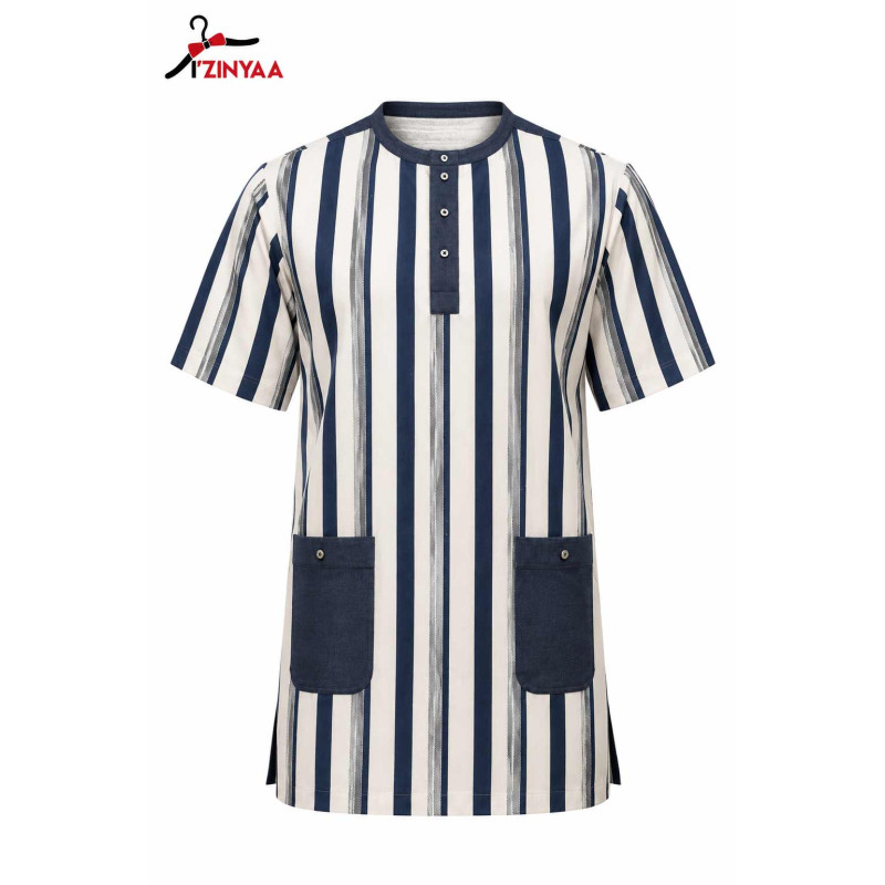 Chemise Rayée Marine Style Urbain