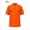 Chemise Orange Prestige Col Officier