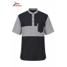 Chemise Bicolore Prestige Gris Noir