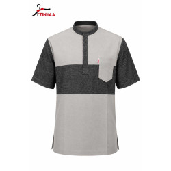 Chemise Gris Perle Élégance...