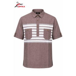 Chemise Marron Rayures...