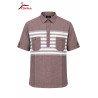 Chemise Marron Rayures Élégance Contemporaine Homme