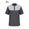 Chemise Gris Charbon Élégance Structurée Homme