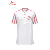 Chemise Blanche Rayures Rouges Élégance Moderne