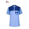 Chemise Bicolore Bleu Élégance Contemporaine Homme