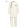 Ensemble Homme Tunique Ivoire Chic Moderne