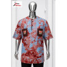 Chemise Premium Izinyaa “Ruby Splash” – Motifs Artistiques & Style Audacieux