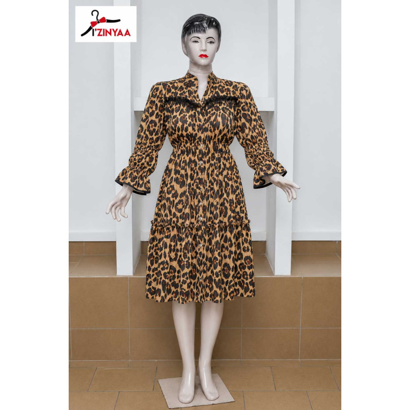 Robe Femme Izinyaa “Savannah Chic” — Élégance Sauvage & Style Tendance