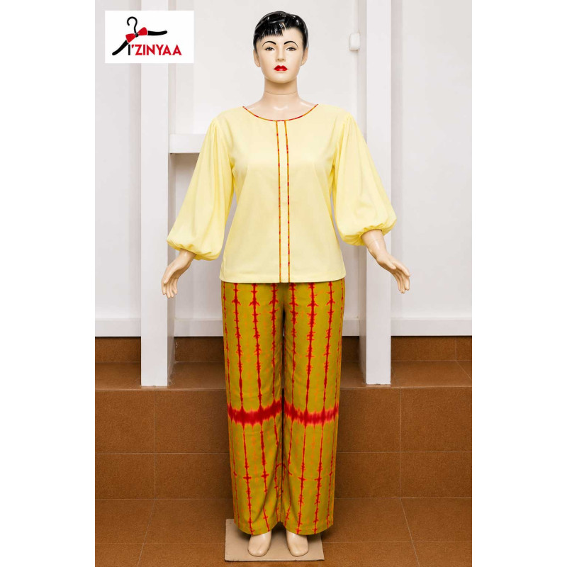 Ensemble Femme Izinyaa “Sunrise Grace” — Élégance Bohème & Style Lumineux