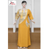 Robe Femme Izinyaa “Golden Leaf” — Élégance Fluide & Style Raffiné