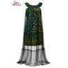 Robe Femme Izinyaa “Émeraude Royale” — Élégance Artistique & Charme Majestueux