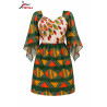 Robe Élégance Kente Verte