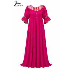 Robe Majesté Fuchsia Élégante