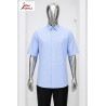 Chemise Premium Azinyaa “Épure Ciel” – Élégance Minimaliste