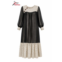 Robe Bohème Pois Élégance