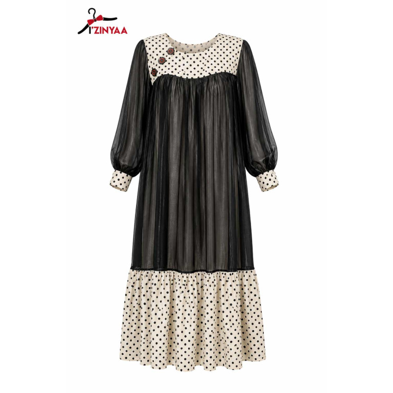 Robe Bohème Pois Élégance