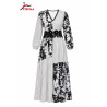Robe Graphique Noir Blanc