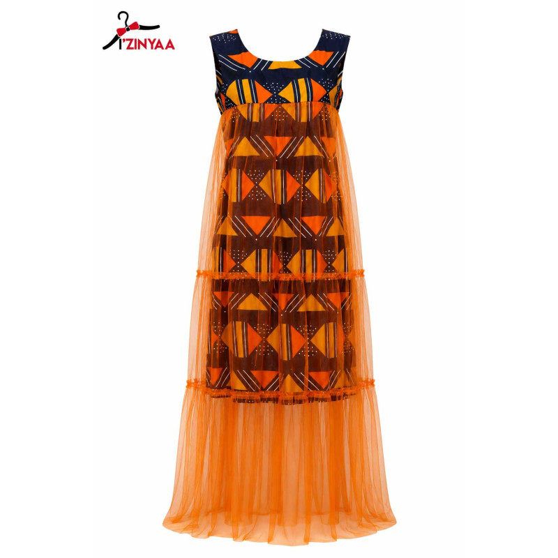 Robe Tulle Orange Signature