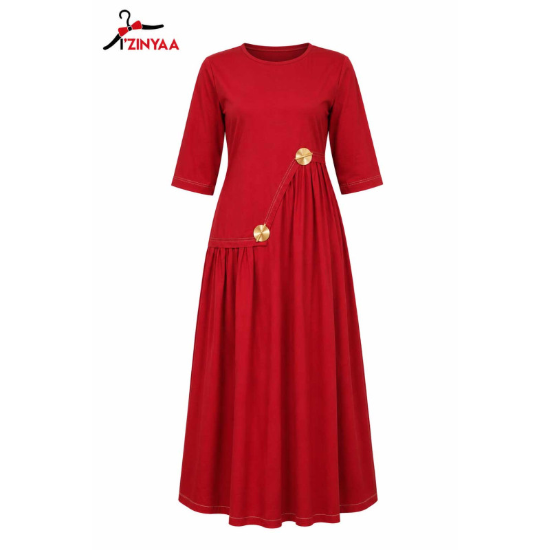 Robe Rouge Élégance Chic