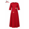 Robe Rouge Élégance Chic