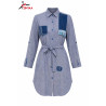 Robe Chemise Rayures Modernes