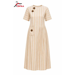 Robe Rayée Douce Élégance