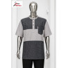 Chemise Premium Azinyaa “Noir Équilibre” – Élégance Structurée