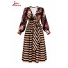 Robe Rayures Prestige Nocturne Femme