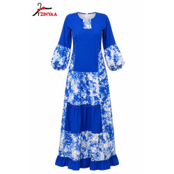 Robe Longue Azur Fleurie...