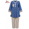 Ensemble Bleu Rayures Harmonie